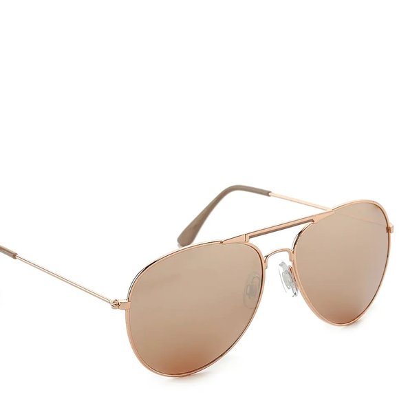 Aviator Sunglasses in Rose Gold - Picture 1 of 4
